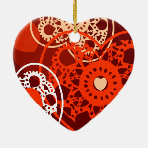 Hearts background, ornament