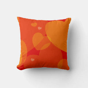 Hearts background, pillow