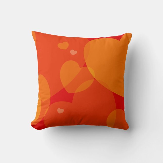 Hearts background, pillow (Front)
