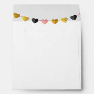 Hearts Banner String of Hearts Envelope