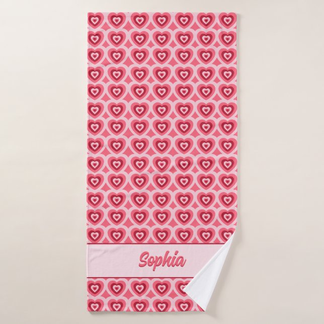 HEARTS BATH TOWEL SET (Bath Towel)