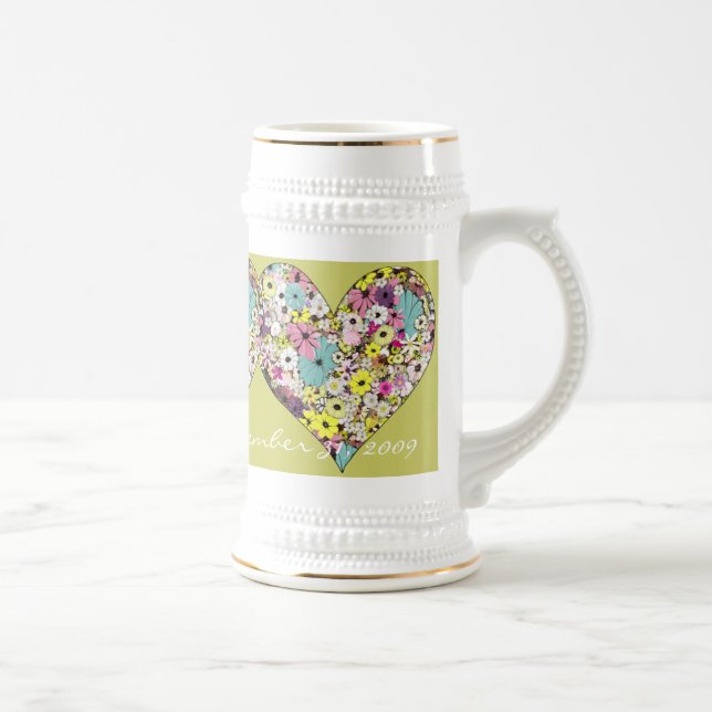 Hearts Beer Stein (Right)