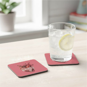Hearts Beverage Coaster