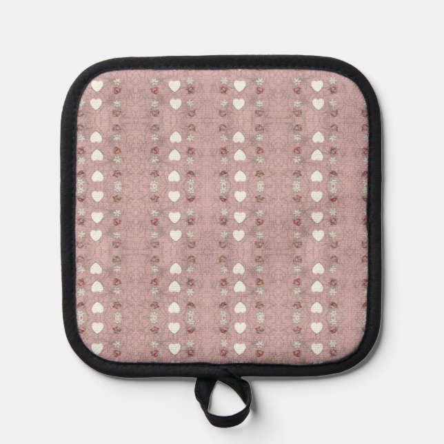 Hearts & Blossoms Pot Holder (Front)