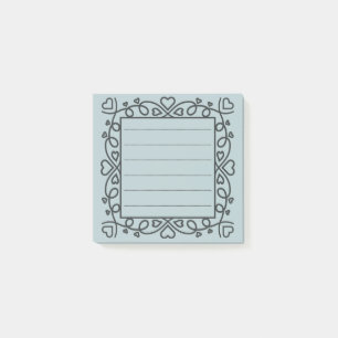 Hearts Border Post-it Notes