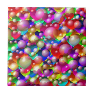 Hearts & Bubbles Tile