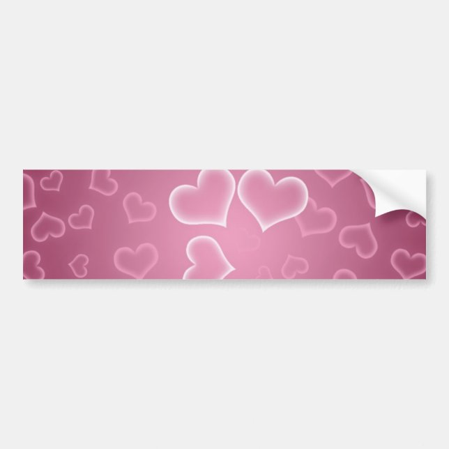 Hearts Bumper Sticker (Front)