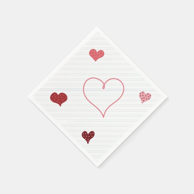 Hearts by Sionna Napkin (Corner)