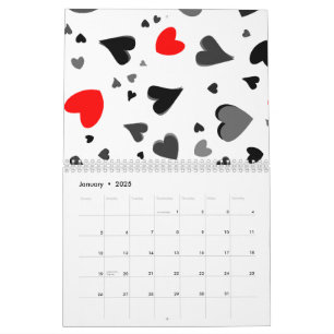Hearts Calendar
