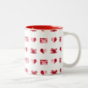 "Hearts & Cameras" Mug