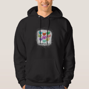 Hearts Candy Love Never Fails Christian Faith Vale Hoodie