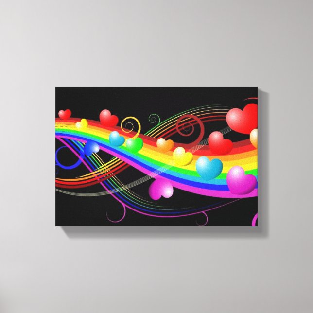 Hearts Canvas Print (Front)