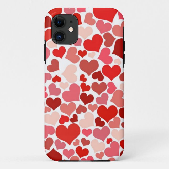 Hearts Case-Mate iPhone Case (Back)