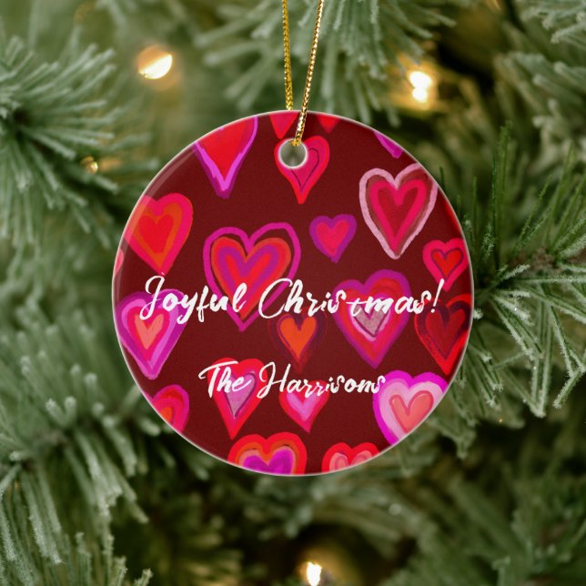 hearts ceramic tree decoration (Tree)
