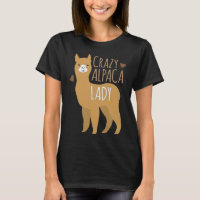 Hearts Crazy Alpaca Lady Funny Cute Animal Lover