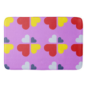 Hearts Cross Bath Mat