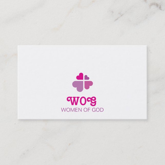 Hearts Cross Business Card (Front)