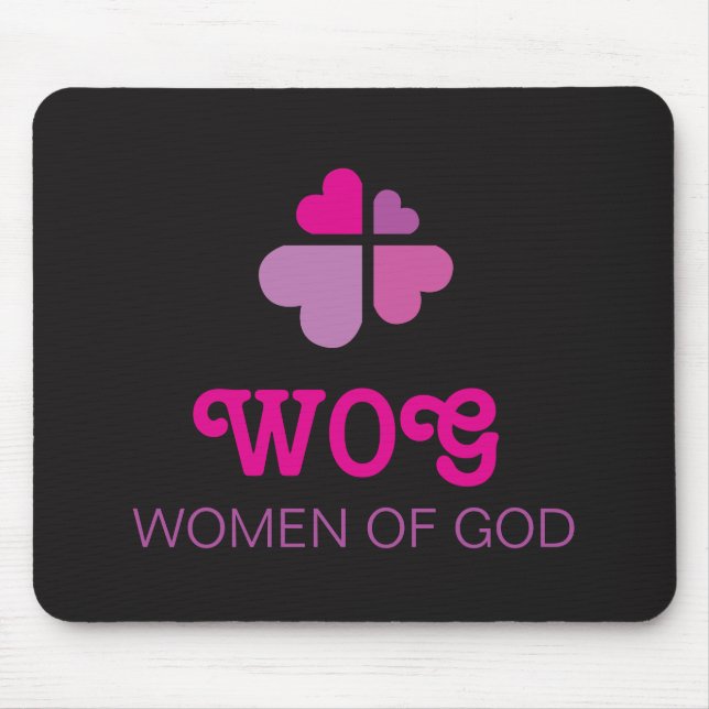 Hearts Cross Mouse Pad (Front)