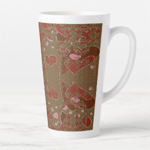Hearts Cupflowers Latte Mug