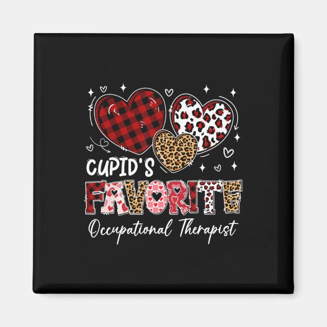 Hearts Cupid's Favorite Occupational Therapist Val Magnet (Front)