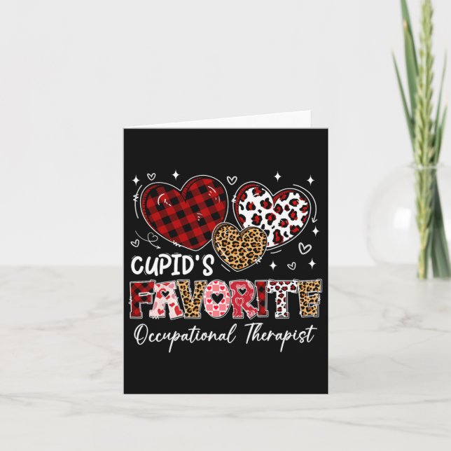 Hearts Cupid's Favourite Occupational Therapist Va Card (Front)