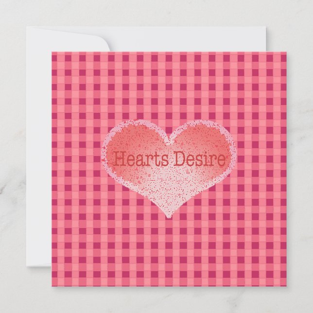 Heart's Desire Art Heart Invitation (Front)