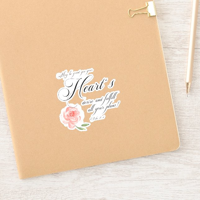 Heart's desire pink rose (Notebook)