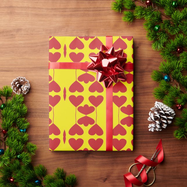 Hearts Entwine Wrapping Paper-Ventines Paper (Holiday Gift)