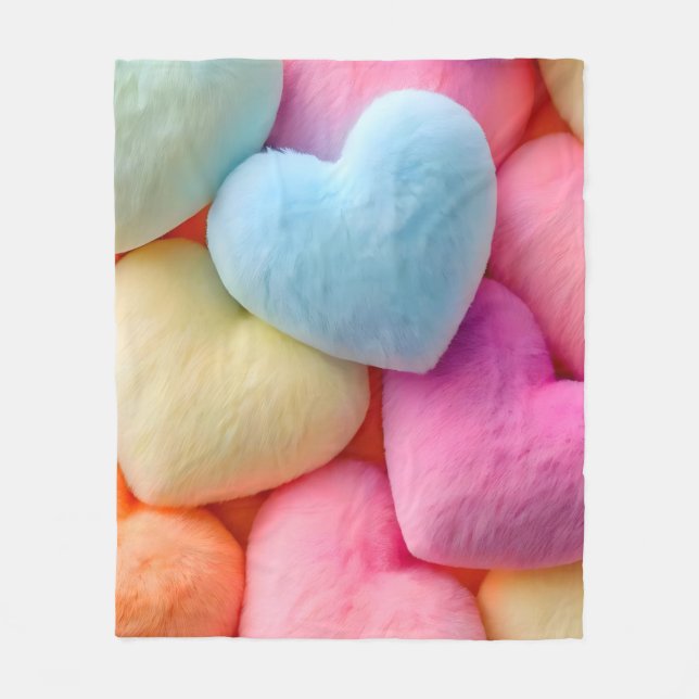  Hearts Fleece Blanket (Front)
