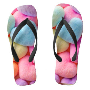 Hearts Flip Flops