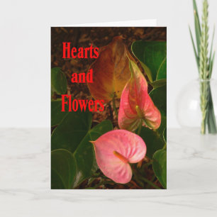 Hearts & Flowers Valentine's Day Card