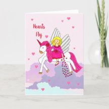 Hearts Fly Greeting Card