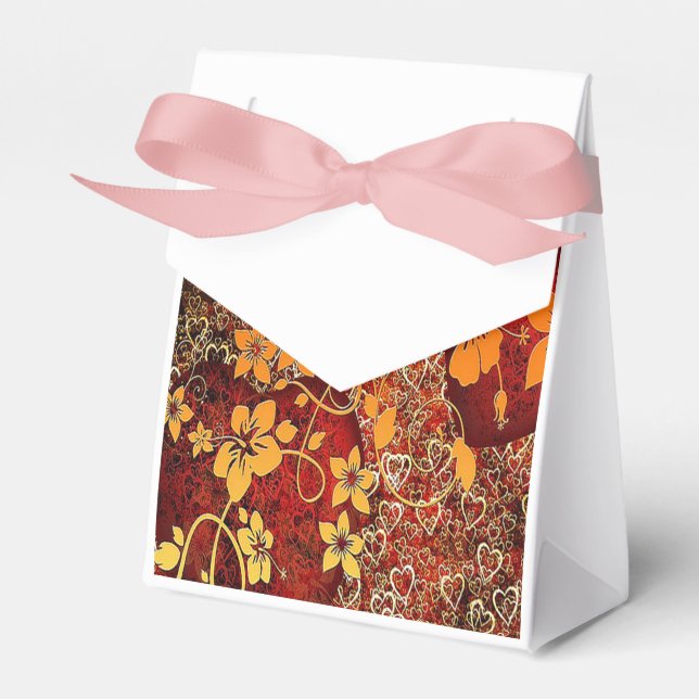 Hearts for Love Favour Box (Front Side)