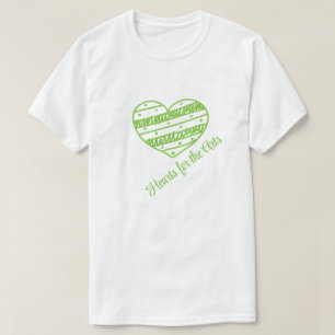 Hearts for the Arts, Green Heart Art Support T-Shirt