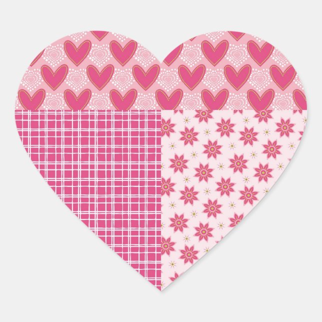 Hearts Forever Heart Sticker (Front)