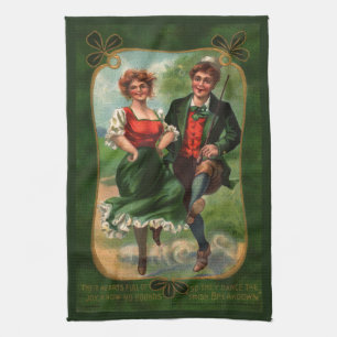 Hearts Full of Joy - Irish Dancing Kitchen Towel