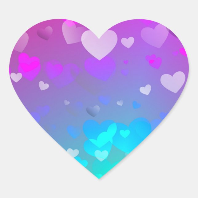 HEARTS FUNKY HEART STICKER (Front)