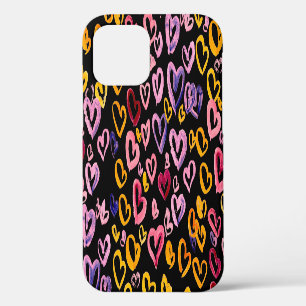 Hearts Galore: Watercolor Seamless Pattern iPhone 12 Case
