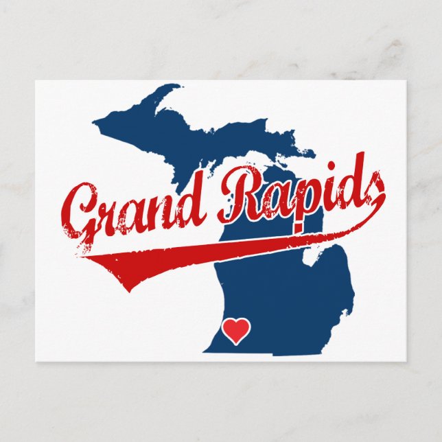 Hearts Grand Rapids Michigan Postcard (Front)