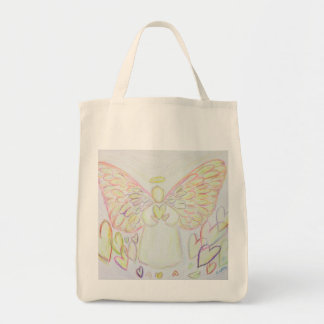 Hearts Guardian Angel Art Tote Bag