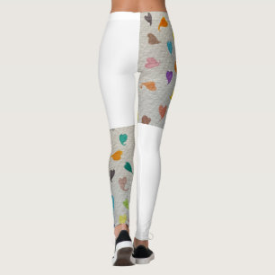 Hearts Half Printed Leggings