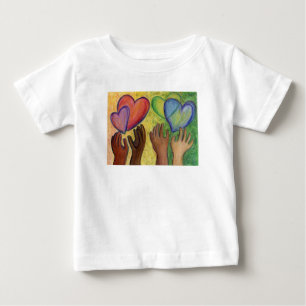 Hearts & Hands Love Diversity Art Custom Shirt
