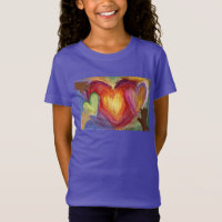 Hearts & Hands Love Diversity Art Custom T-Shirt