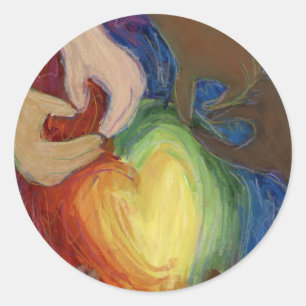 Hearts & Hands Love Diversity Art Decal Stickers