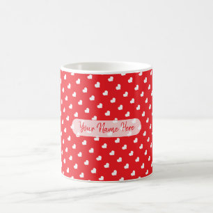 Hearts Happy Valentine’s Day Modern Love Pattern Coffee Mug