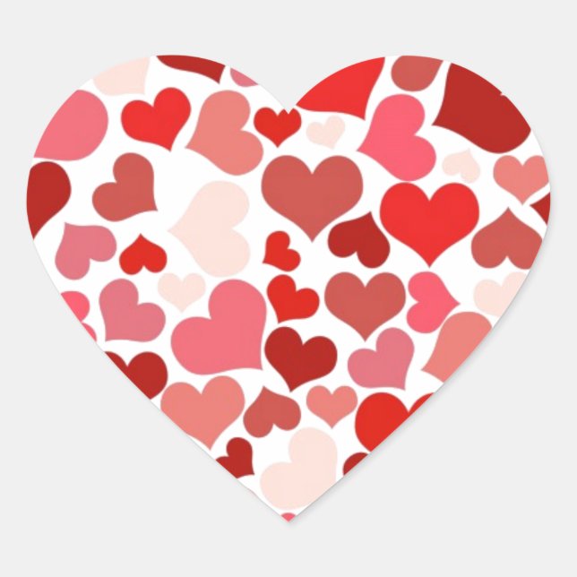 Hearts Heart Sticker (Front)