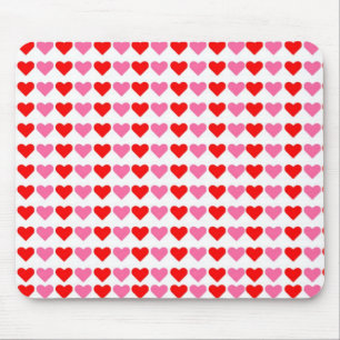 Hearts hearts hearts mouse pad