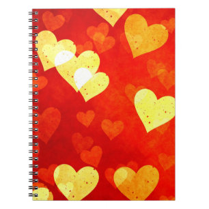 Hearts, hearts, hearts spiral notebook