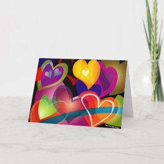 Hearts Holiday Card