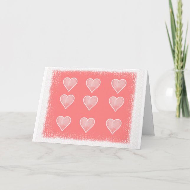 Hearts Holiday Card (Front)